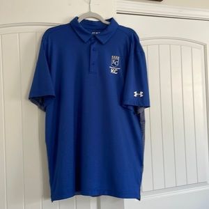 Men’s Under Armour loose heat gear Kansas City Royals polo. Size XL